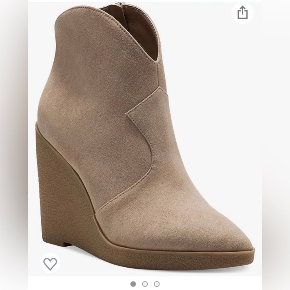 Jessica Simpson 11B, Cheyenne Micro Suede Cowboy Booties, NIB